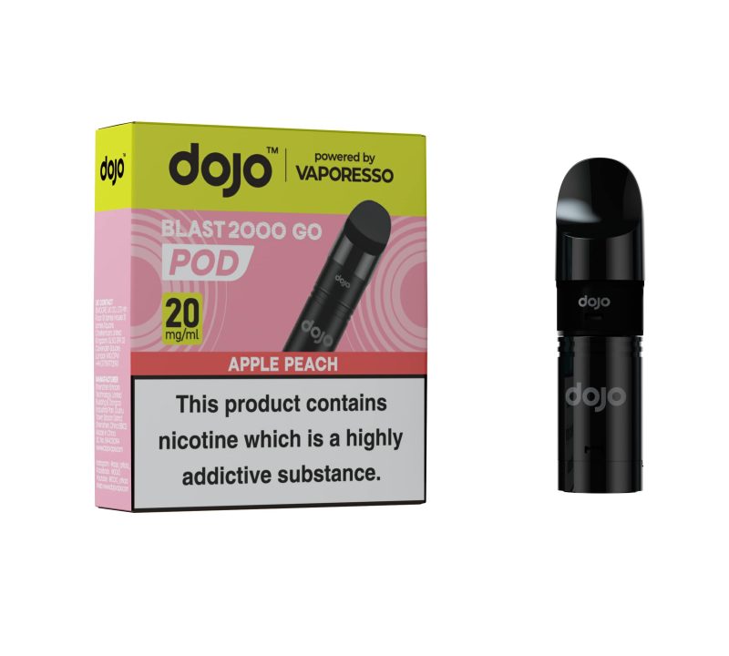 DOJO BLAST 2000 Go Pod & Refill (Powered by Vaporesso) - Apple Peach [20mg]