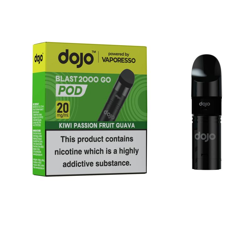 DOJO BLAST 2000 Go Pod & Refill (Powered by Vaporesso) - Kiwi Passion Fruit Guava [20mg]