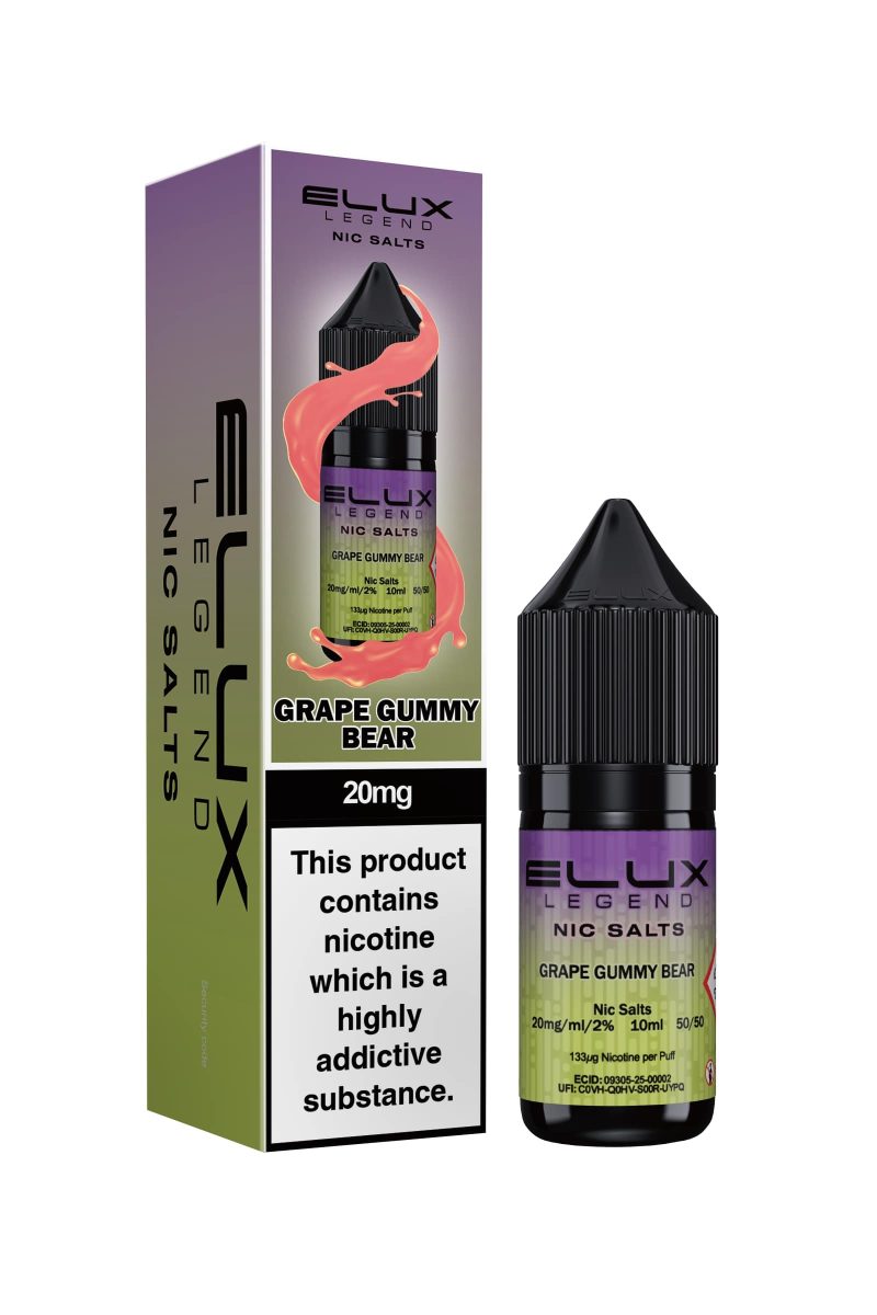 Elux - Nic Salt [Grape Gummy Bear 10mg]