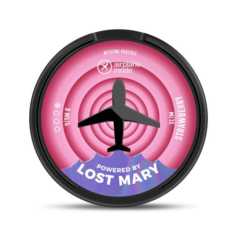 Airplane Mode (Powered By Lost Mary) Nicotine Pouch [Strawberry 09mg]