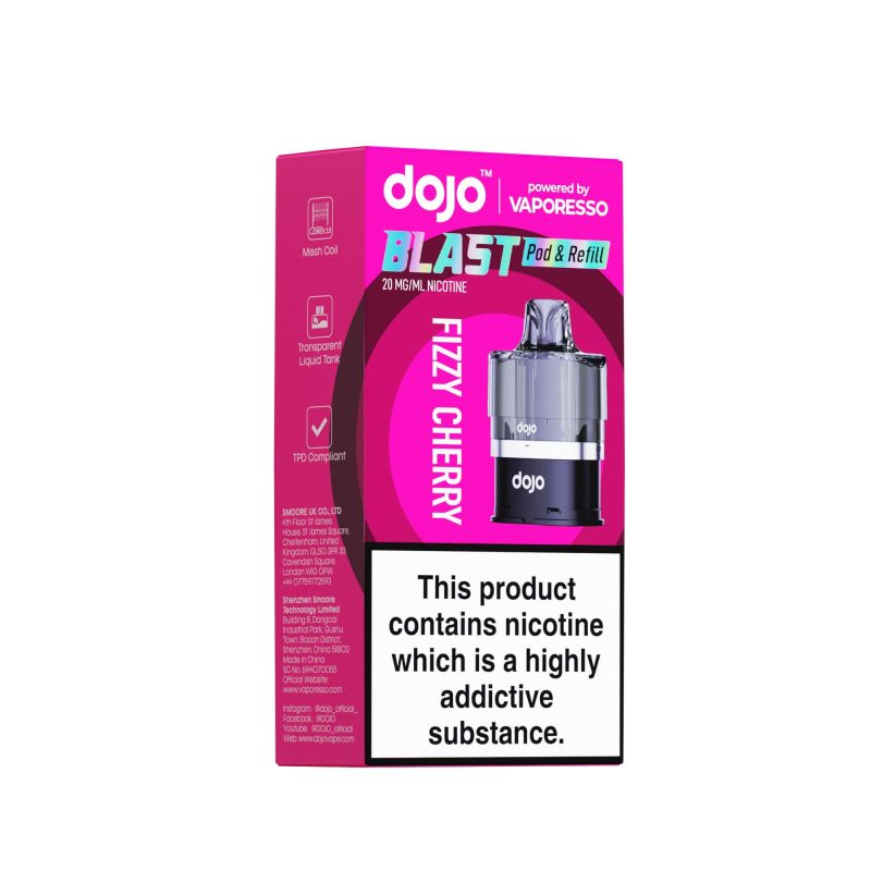 DOJO BLAST 6000 Pod & Refill (Powered by Vaporesso) [Fizzy Cherry 20mg]