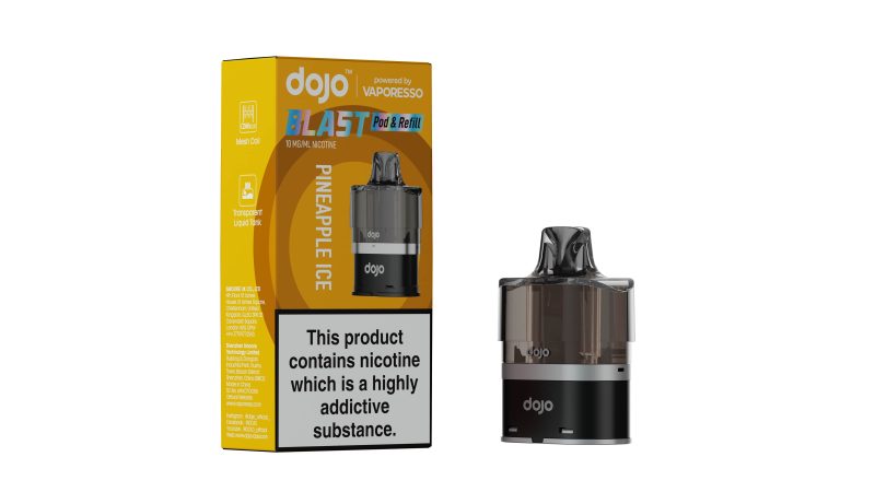 DOJO BLAST 6000 Pod & Refill (Powered by Vaporesso) [Pineapple Ice 10mg]