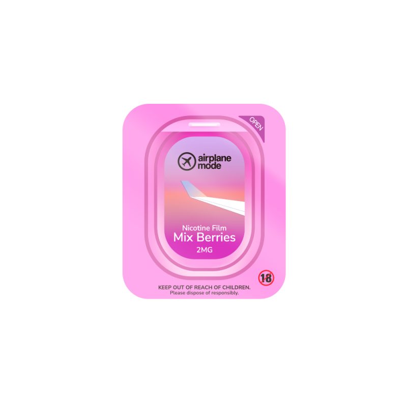 Airplane Mode (Powered By Lost Mary) Nicotine Film Strips [Mix Berries 02mg]