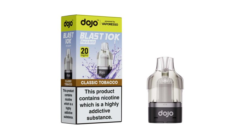 DOJO BLAST 10K Pod & Refill (Powered by Vaporesso) [Classic Tobacco 20mg]