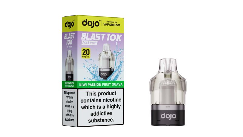 DOJO BLAST 10K Pod & Refill (Powered by Vaporesso) [Kiwi Passion Fruit Guava 20mg]