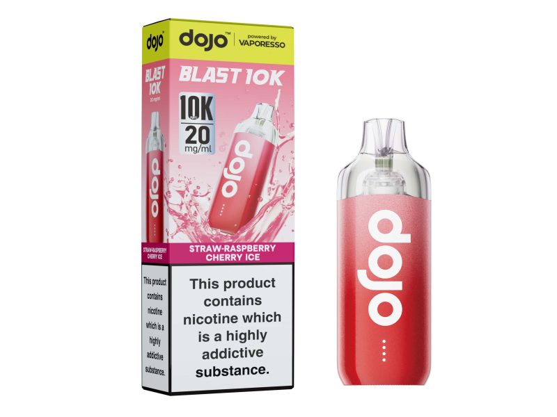 DOJO BLAST 10K Kit (Powered by Vaporesso) [Straw Raspberry Cherry Ice 20mg]