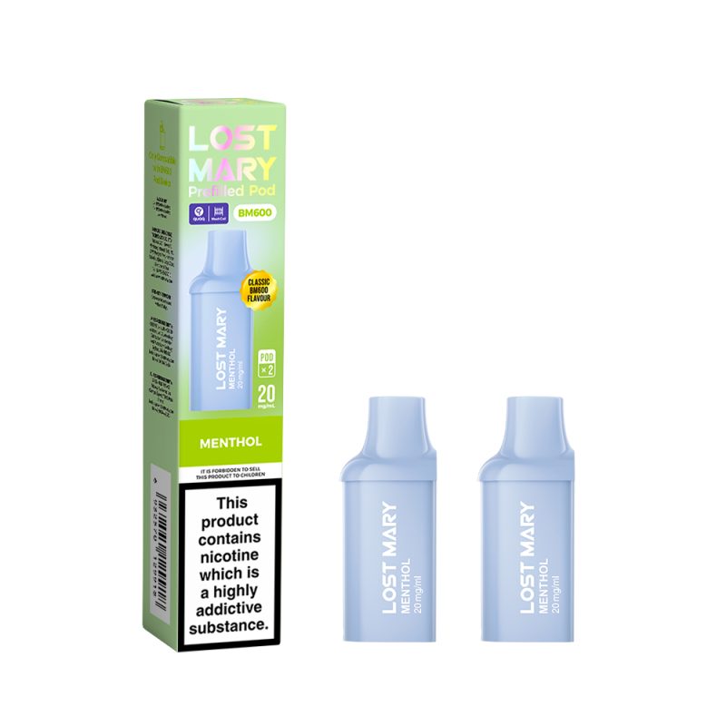 Lost Mary BM600 Pre Filled Pod - 2 Pack [Menthol 20mg]