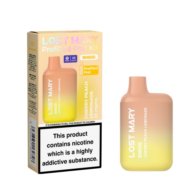 Lost Mary BM600 Pre Filled Pod Kit [Cherry Peach Lemonade 20mg]