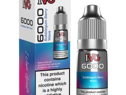 IVG 6000 - Nic Salt [Bubblegum Berry Wave 10mg]