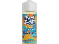 Cloud Nurdz - 100ml - Peach Blue Razz