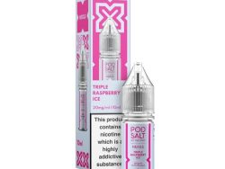 Pod Salt Nexus - Nic Salt - Triple Raspberry Ice [10mg]