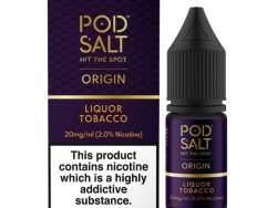 Pod Salt Origin - Nic Salt - Liquor Tobacco [11MG]