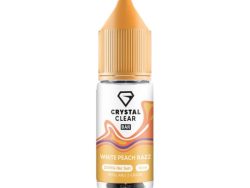 Crystal Clear Bar Salt - Nic Salt - White Peach Razz [20mg]