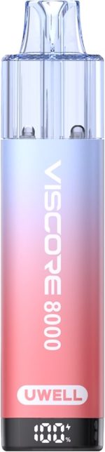 Uwell Viscore 8000 Pod Kit [Milky Strawberry 20mg]