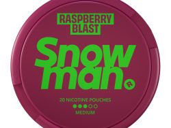 Snowman Nicotine Pouch [Raspberry Blast 09mg]