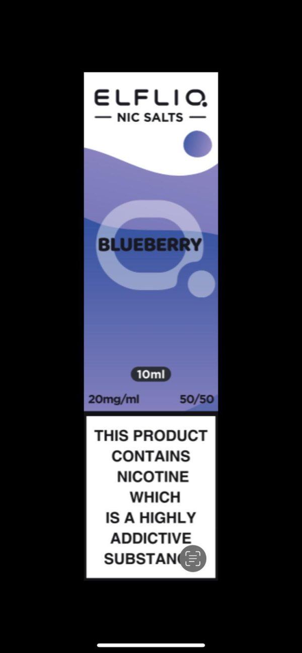 Elf Bar ELFLIQ - Nic Salt [Blueberry 20mg]