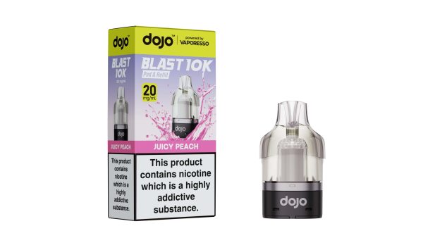 DOJO BLAST 10K Pod & Refill (Powered by Vaporesso) [Juicy Peach 20mg]