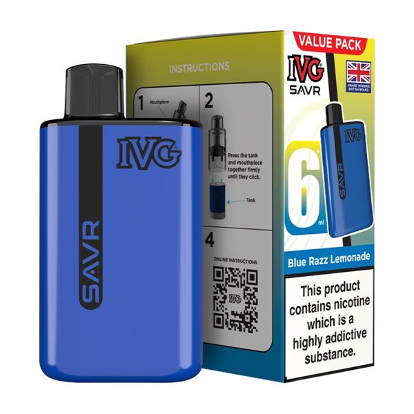 IVG Savr Pod Kit [Blue Razz Lemonade 20mg]