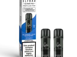 Elf Bar 600 Pre Filled Pod - 2 Pack [Blueberry Sour Raspberry 20mg]