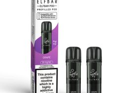 Elf Bar 600 Pre Filled Pod - 2 Pack [Grape 20mg]