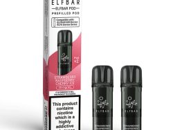 Elf Bar 600 Pre Filled Pod - 2 Pack [Strawberry Raspberry Cherry Ice 20mg]