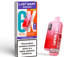 Lost Mary BM6000 Pre Filled Pod Kit [Raspberry Peach 20mg]