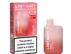 Lost Mary BM600 Pre Filled Pod Kit [Peach Ice 20mg]
