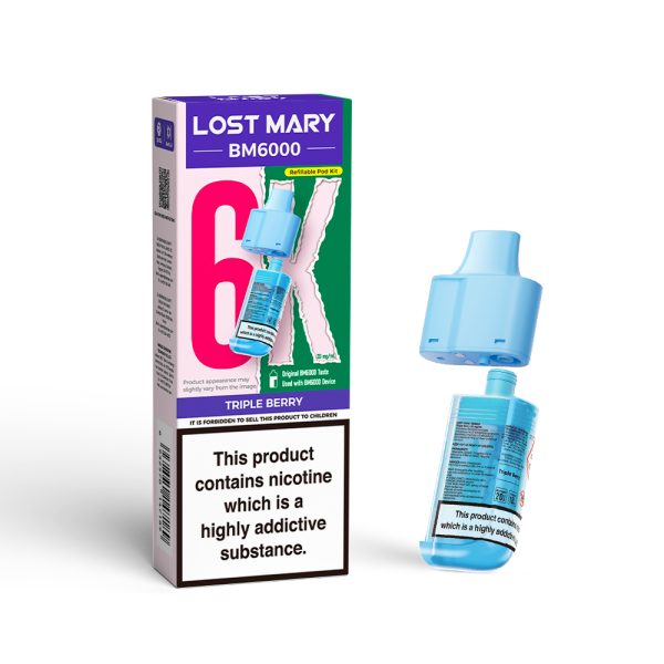 Lost Mary BM6000 Pod & Refill - Triple Berry [20mg]
