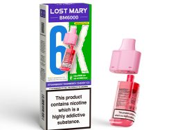 Lost Mary BM6000 Pod & Refill - Strawberry Raspberry Cherry Ice [20mg]