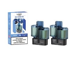 HQD Air Glow Air 35K - Dual Flavour Pod - 2 Pack [Mr Blue & Mr Blue Razz Ice]